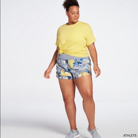 CALIA Women's Anywhere Printed Petal Hem Shorts - Picture 1 of 11